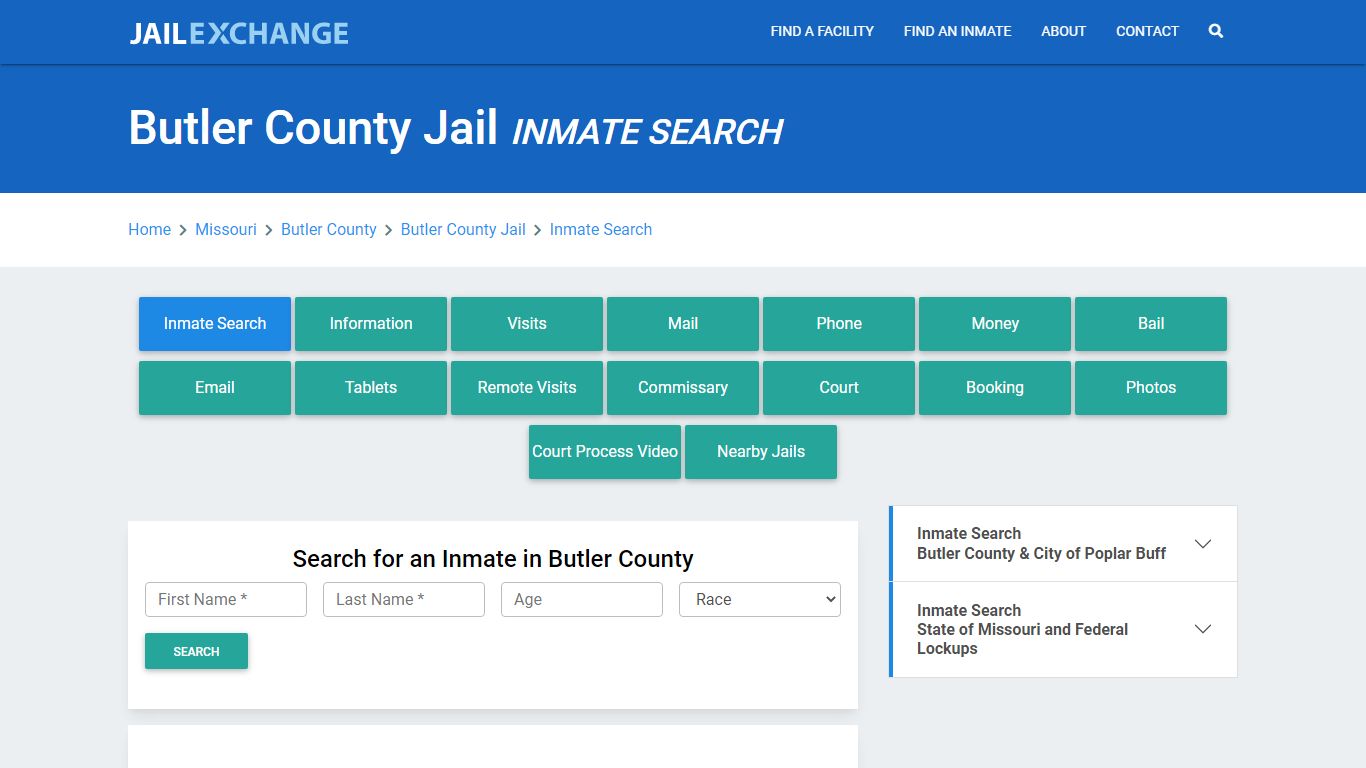 Butler County Jail, MO Inmate Search: Roster & Mugshots